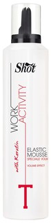 Мусс для волос Shot Work Activity with Keratin Elastic 300 мл