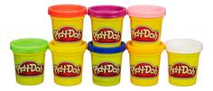 Пластилин play-doh набор из 8 баночек