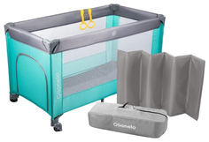 Детский манеж Lionelo Suzie turquoise scandi