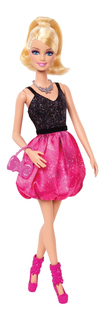 Кукла Barbie Fashionistas на гламурной вечеринке в черно-розовом
