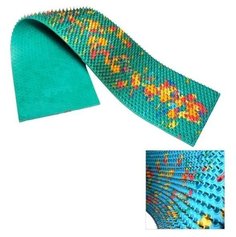 Массажер акупунктурный Аппликатор Ляпко двойной, шаг иглы 5,8 мм, 10,5 x 46 см