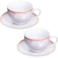 Чайный сервиз LORAINE розовая 28649 2 пер.