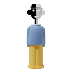 Штопор Alessandro M желто-голубой Alessi
