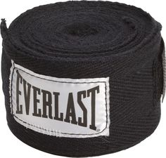 Бинт боксерский Everlast 4465BK, 2.5 м, хлопок, черный