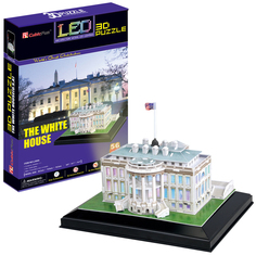 Пазл Cubic Fun 3D L504h Кубик фан Белый дом с иллюминацией (Вашингтон)