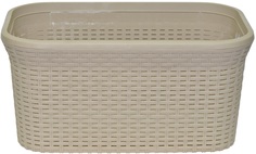 Корзина для белья РОТАНГ 32л латте Violet