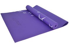 Коврик для йоги FM-102, PVC, 173x61x0,5 см, с рисунком, фиолетовый Star Fit