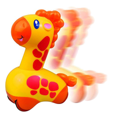 Игрушка Сафари, Жираф Happy Kid Toy Нажми и поедет 4298