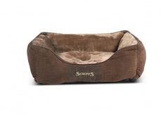 Лежак с бортиками Scruffs Wilton 75 х 60 х 18 коричневый