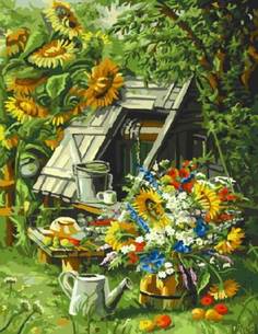 Картина по номерам GX9734 "Деревенский пейзаж" ТМ Цветной