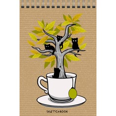 Скетчбук спираль (А5 40л 100г/м2) Чаепитие, ТС5404738 Канц Эксмо
