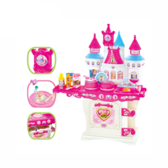 SHANTOU Игровой набор Кухня в виде замка, свет., звук. эффект, в/к 48*12,5*56 см JB201930