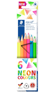 Карандаши цветные Staedtler Ergo Soft 157 6 неоновых цветов