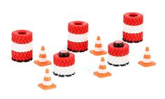 Комплект аксессуаров автодрома, конусы, шины Siku 6854