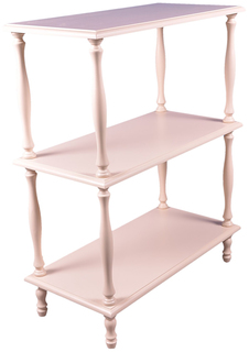 Этажерка П 9 слоновая кость Мебелик