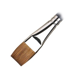 Кисть Winsor&Newton соболь плоская укороченная 3/4 ARTISTS WATERCOLOR One-Stroke