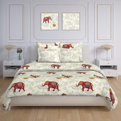 Комплект постельного белья полуторный "Бенгальский слон" УТ-00017285 Перкаль Трехгорная мануфактура