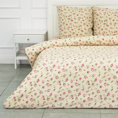 Комплект постельного белья семейный "Розовые бутоны" УТ-00016189 Бязь Трехгорная мануфактура
