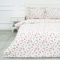 Комплект постельного белья семейный "Розовые бутоны" УТ-00016676 Бязь Трехгорная мануфактура
