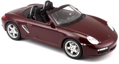 Машинка Maisto 1:18 Porsche Boxster S 2005 года, бордовая