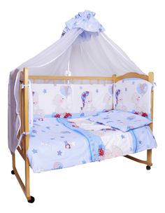Комплект постельного белья Amarobaby детского Мишкин сон голубой