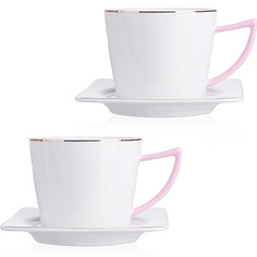 Чайная пара LORAINE белоснежка 28495