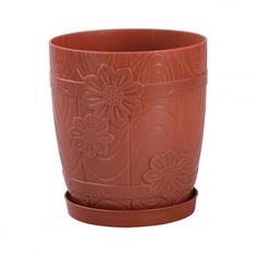 Горшок Бочонок 1.5 л под. корич. М6206 Alternativa