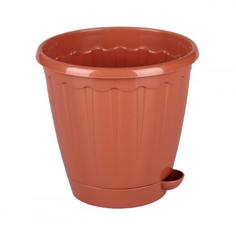 Горшок "Рондо" 3 л. с под. корич. М6095 Alternativa