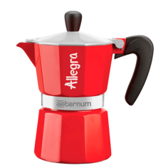 Кофеварка гейзерная AETERNUM/Bialetti Allegra красная на 6 чашек