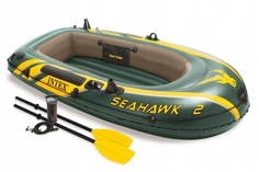 Лодка для рыбалки Intex Seahawk 2 Set зеленая