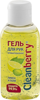 Гель для рук антибактериальный Cleanberry "Лимон и лайм" 60 мл