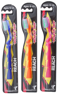 Детская зубная щетка REACH WONDER GRIP 6 - 12 лет