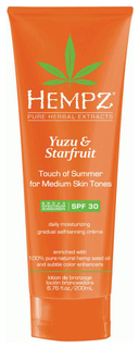 Солнцезащитное молочко Hempz Yuzu & Starfruit Touch of Summer Medium Skin SPF30 200 мл