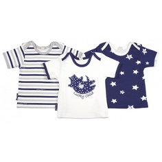 Комплект футболок 3 шт Lucky Child темно-синий р.98
