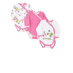 Комплект боди 3 шт Lucky Child Бежевый р.86