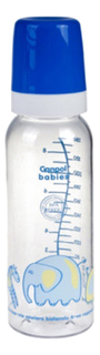 Детская бутылочка Canpol babies С силиконовой соской 250 мл голубая