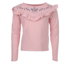 Футболка с длинным рукавом Losan Розовый р.128