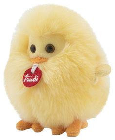 Мягкая игрушка птица Trudi Цыпленок-пушистик на веревочке 10 см