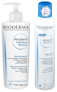 Набор косметики для лица Bioderma Atoderm 500 мл + 200 мл