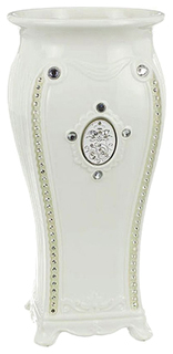 Ваза Lefard 64-323 Белый, серебристый