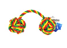 Игрушка для собак грейфер Zoobaloo Кулак обезьяны из каната с ручкой, 8 х 8 х 30 см