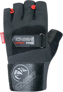 Перчатки для фитнеса мужские Chiba Workout Line Wristguard Protect, черные, L INT