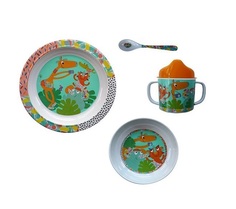 Набор посуды Ebulobo 4 предмета Зоопарк в подарочной коробке
