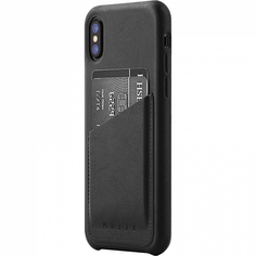Чехол Mujjo Full Leather Wallet Case для iPhone X Black