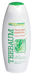 Шампунь BelKosmex Teebaum Укрепляющий с маслом чайного дерева и алоэ барбаденсис