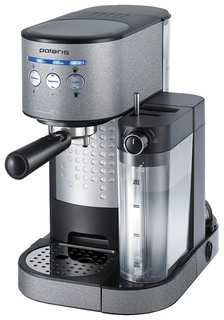 Рожковая кофеварка Polaris PCM 1522E Adore Cappuccino Silver