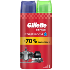 Набор из 2 гелей для бритья Gillette Series 200 мл
