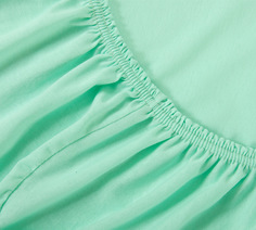 простыня Ricotio трикотажная на резинке 160х200х20, цвет мятный