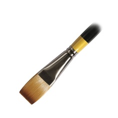 Daler Rowney Кисть синтетика плоская удлиненная 1" (2,5см) короткая ручка SYSTEM 3