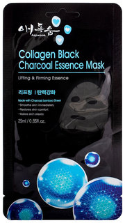 Маска для лица Korea Aepwoom Угольная с коллагеном 24 мл